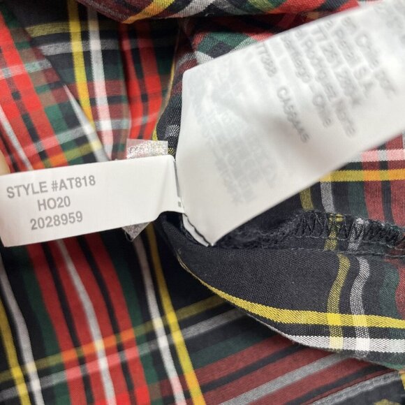 Crewcuts Tartan Plaid Ruffle Apron Top Girls' L Holiday - Picture 10 of 10